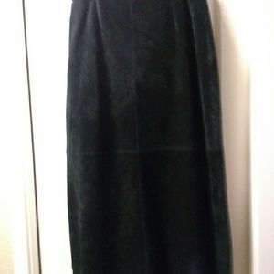Women's leather pencil skirt